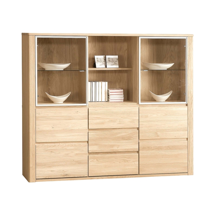 Kredens dębowy II Orlando olej bianco