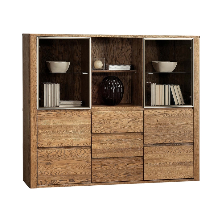 Kredens dębowy II Orlando olej bursztyn