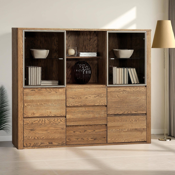 Kredens dębowy II Orlando olej bursztyn