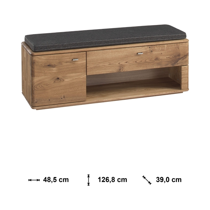 Szafka na buty dębowa Denver II dąb rustical