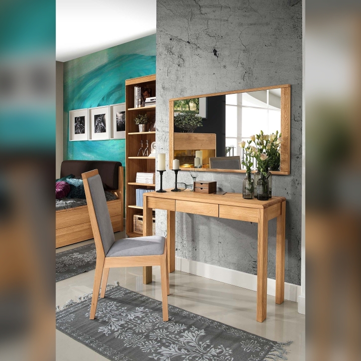 Toaletka sekretarzyk dębowy Atlanta olej natura