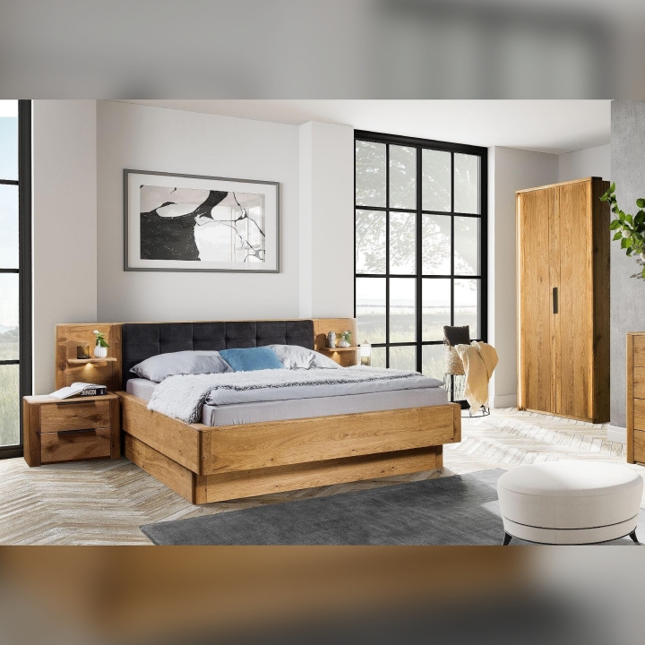 Łóżko dębowe Denver II dąb rustical 160x200