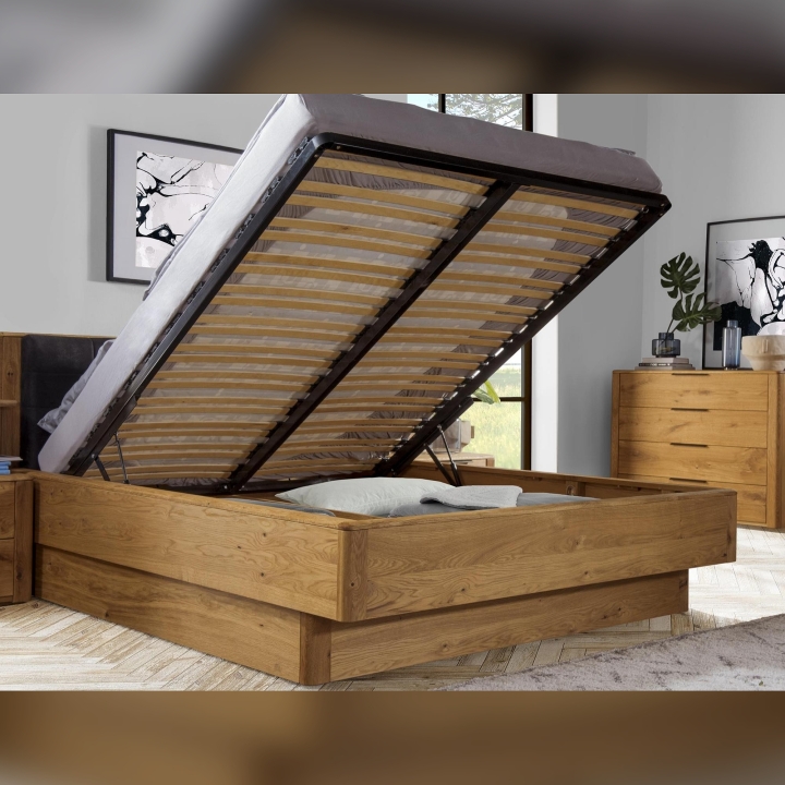 Łóżko dębowe Denver dąb rustical 140x200