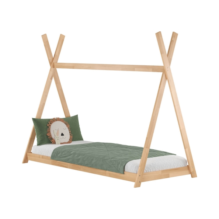 Bukowe łóżko dziecięce Tipi 90x200