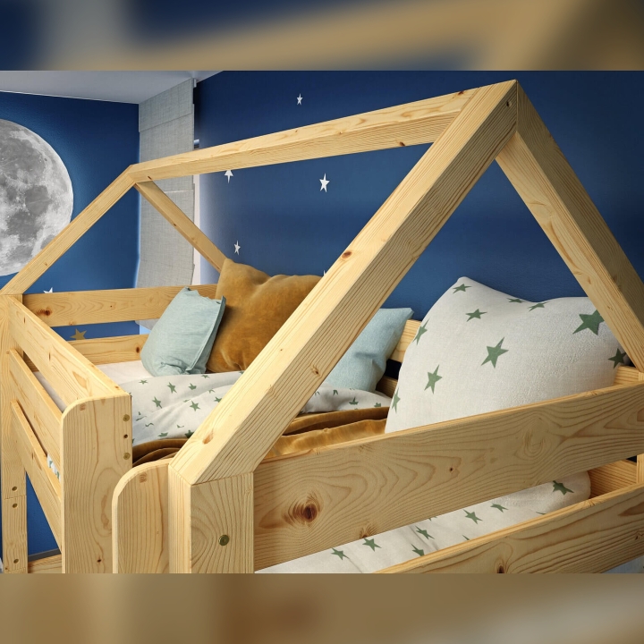 Daszek do łóżka Jan, Pięterko, Antresola sosna