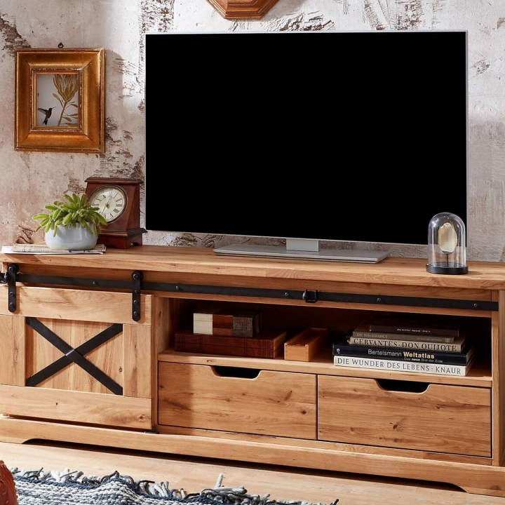 Szafka RTV I dębowa Nyks