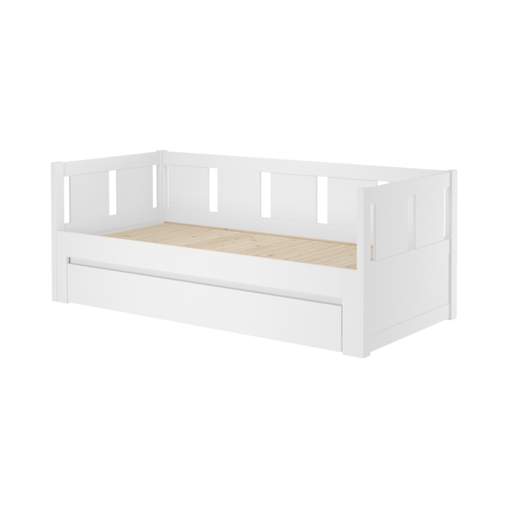 Łóżko sosnowe rozkładane Monia 2 osobowe 90/180x200 białe