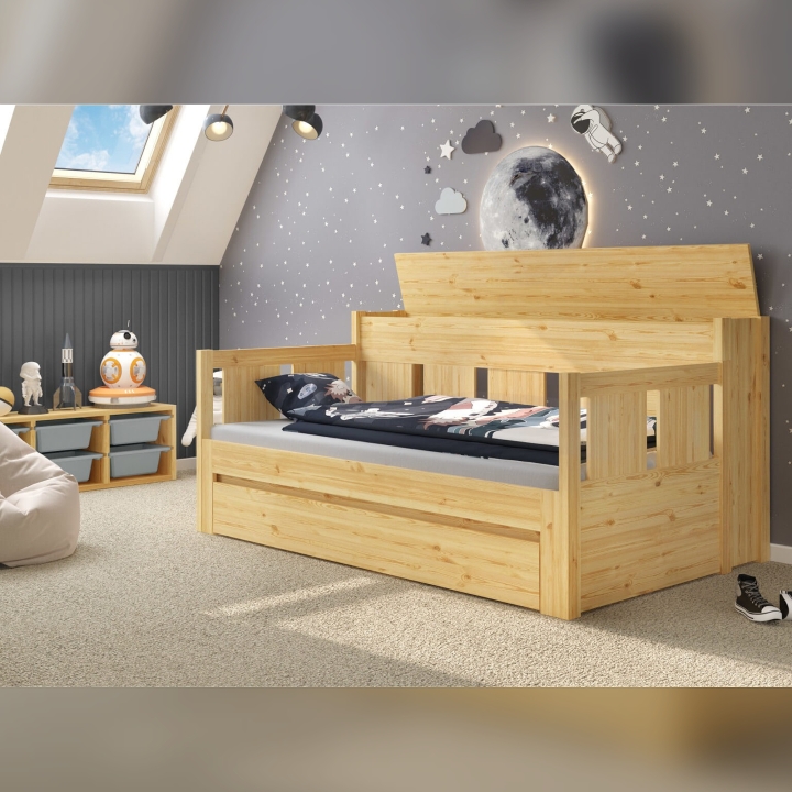 Pojemnik na materac do łóżka Monia sosna