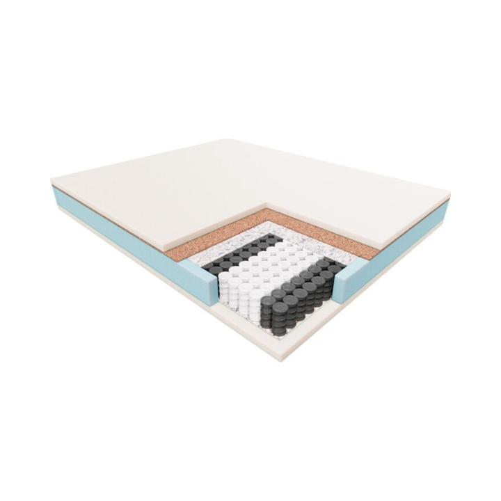 Materac kieszeniowo-piankowy z kokosem Delia twardy 140x200