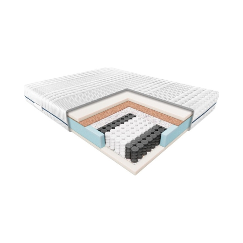 Materac kieszeniowo-piankowy z kokosem Delia twardy 140x200