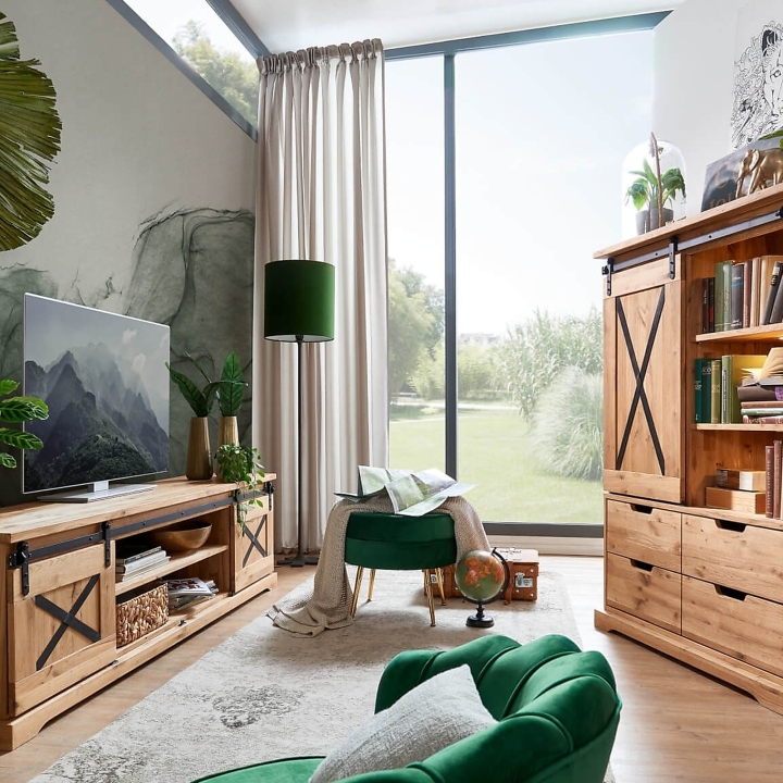 Szafka RTV dębowa II Nyks