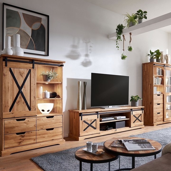 Szafka RTV dębowa II Nyks