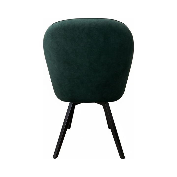 Welurowe krzesło z zieloną tapicerką
