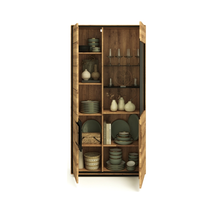 Witryna dębowa II prawa Lunare