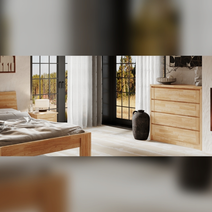 Łóżko dębowe Montana 160x200