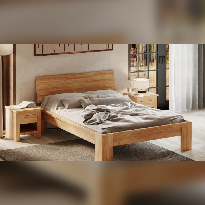 Łóżko dębowe Montana 90x200