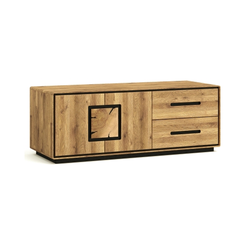 Szafka RTV dębowa I Lunare