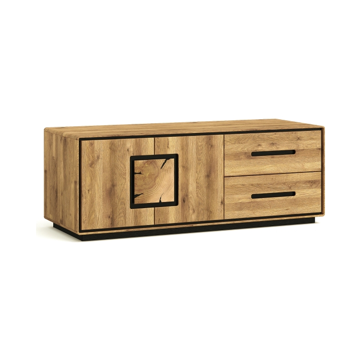 Szafka RTV dębowa I Lunare