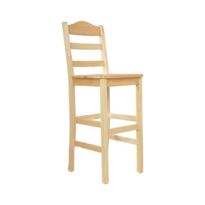 Sosnowe krzesło barowe Klasyk Lakier