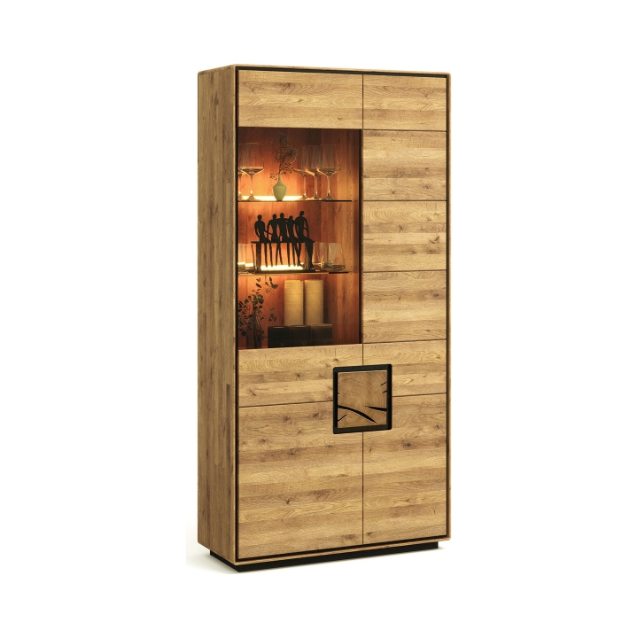 Witryna dębowa II lewa Lunare