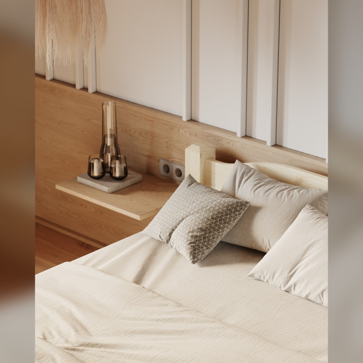 Łóżko sosnowe Liva 200x200