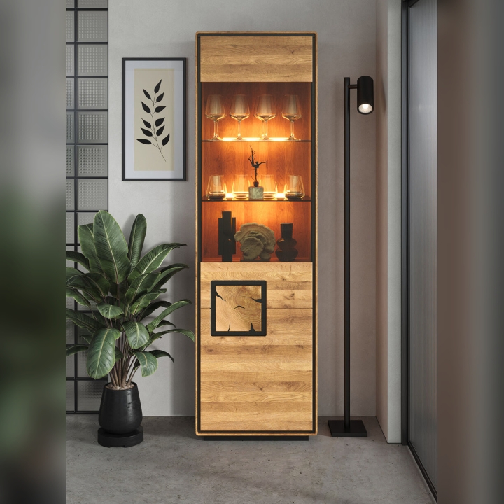 Witryna dębowa I prawa Lunare