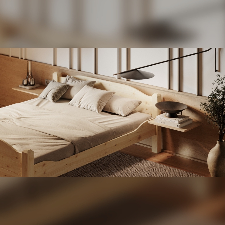 Łóżko sosnowe Liva 200x200