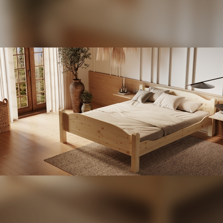 Łóżko sosnowe Liva 200x200