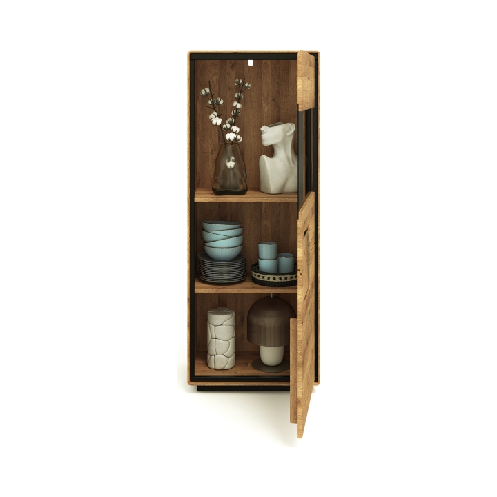 Kredens dębowy I prawy Lunare