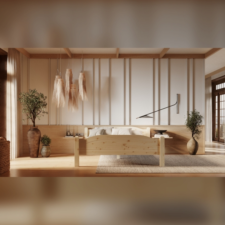 Łóżko sosnowe Liva 90x200