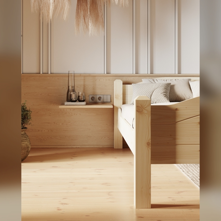 Łóżko sosnowe Liva 100x200