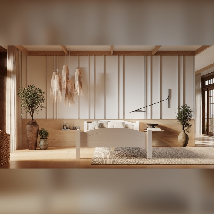 Łóżko sosnowe Liva 160x200 białe