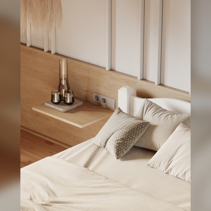 Łóżko sosnowe Liva 140x200 białe