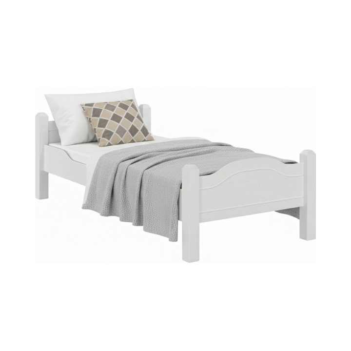 Łóżko sosnowe Liva 100x200 białe