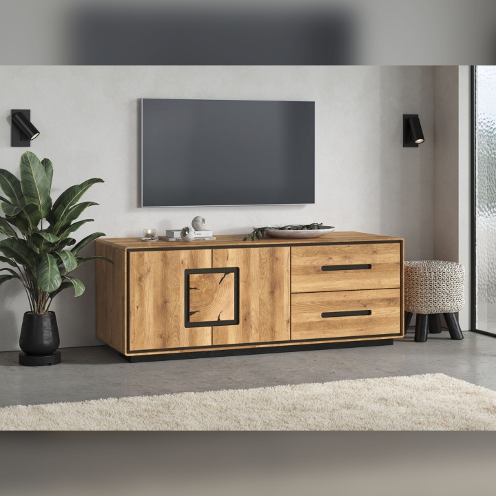 Szafka RTV dębowa I Lunare