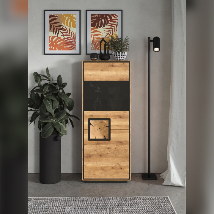 Kredens dębowy I prawy Lunare