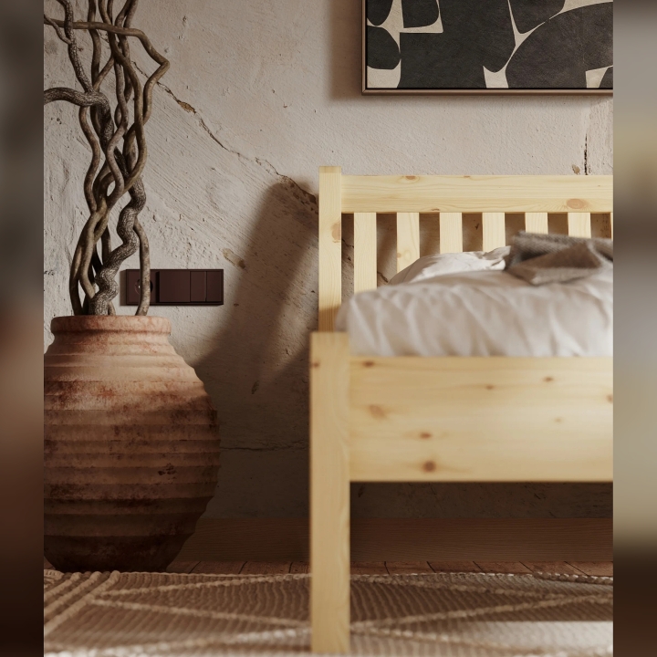 Łóżko sosnowe Tonja 180x200