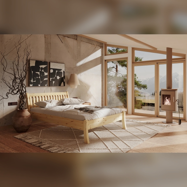 Łóżko sosnowe Tonja 160x200