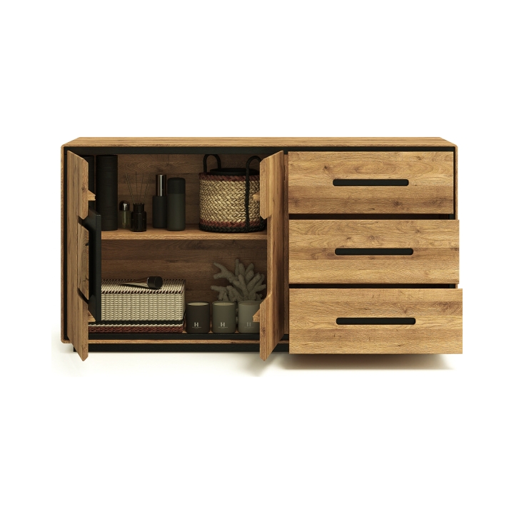 Komoda dębowa I Lunare