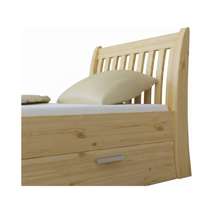 Szuflady sosnowe do łóżka Tonja 180x200