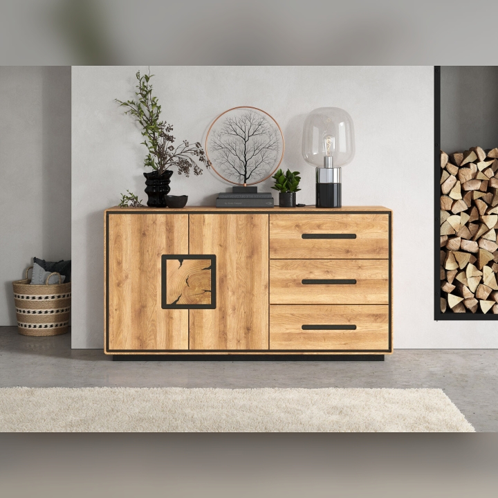 Komoda dębowa I Lunare