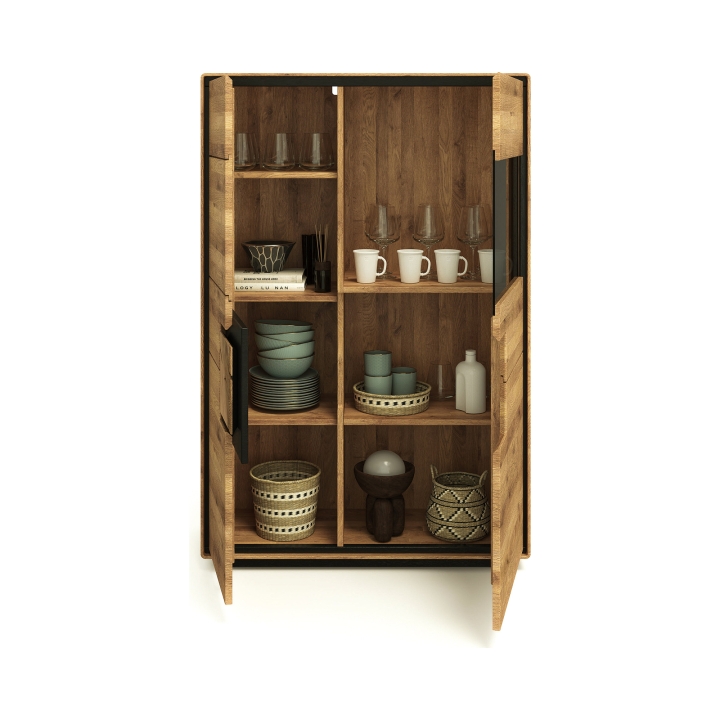 Kredens dębowy II prawy Lunare