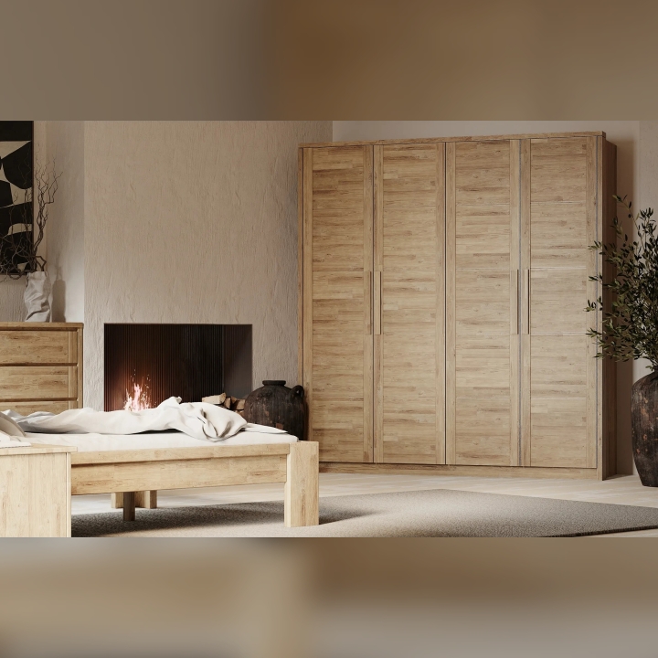 Łóżko dębowe Montana 90x200 rustical