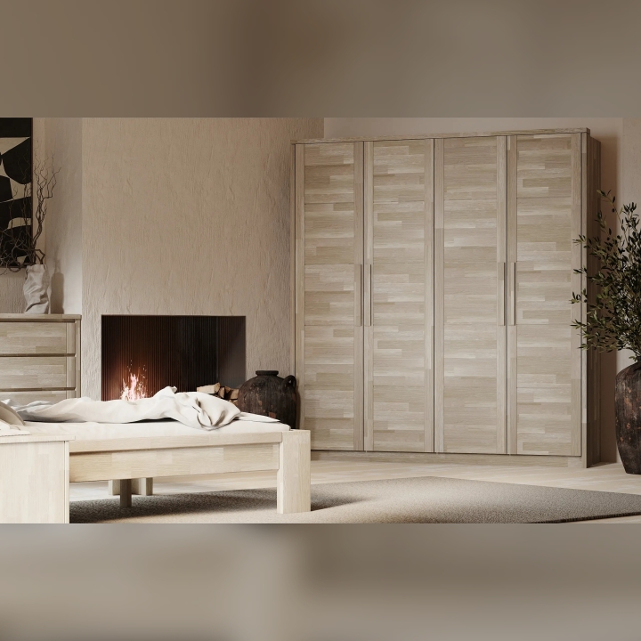 Łóżko dębowe Montana 120x200 sonoma