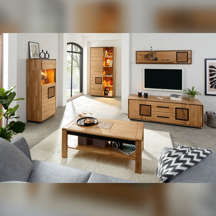 Kredens dębowy I lewy Lunare