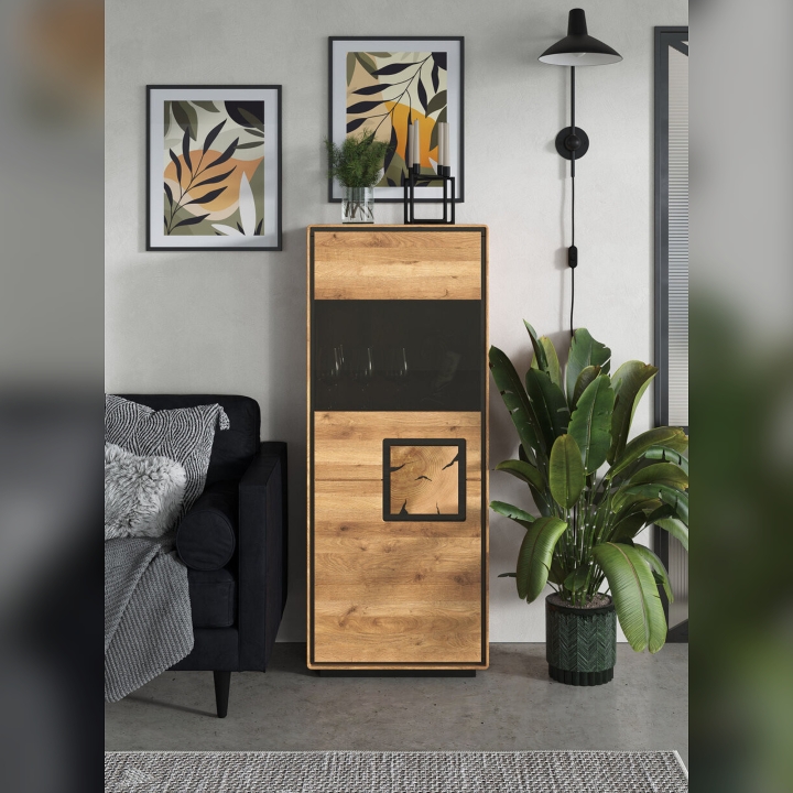 Kredens dębowy I lewy Lunare