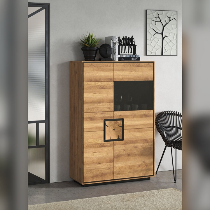 Kredens dębowy II prawy Lunare