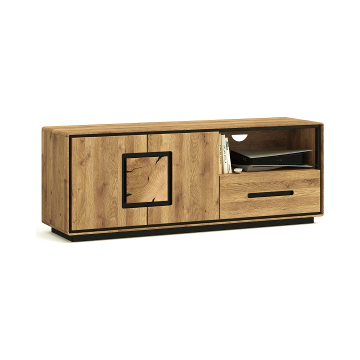 Szafka RTV dębowa III Lunare