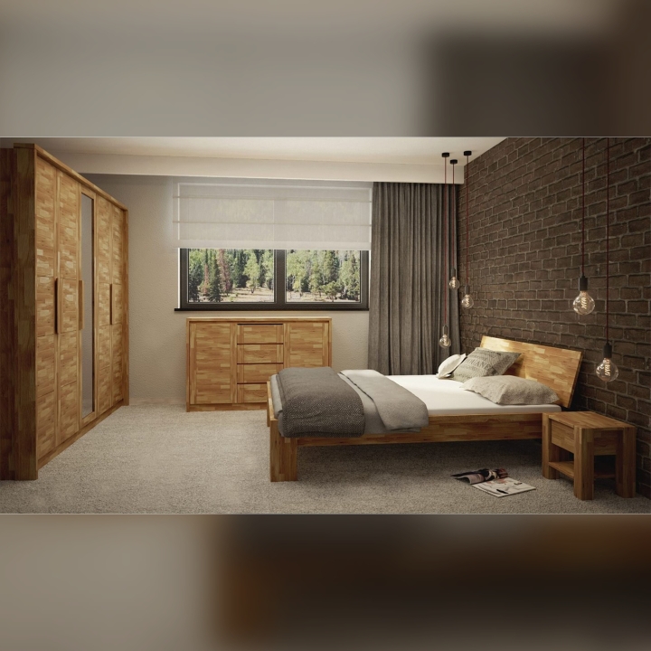 Szafka nocna dębowa Aruba rustical