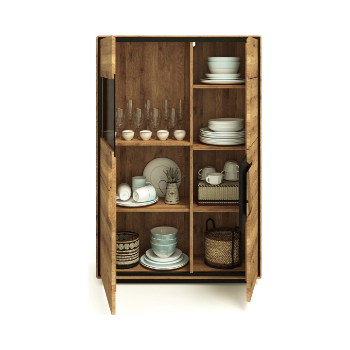 Kredens dębowy II lewy Lunare